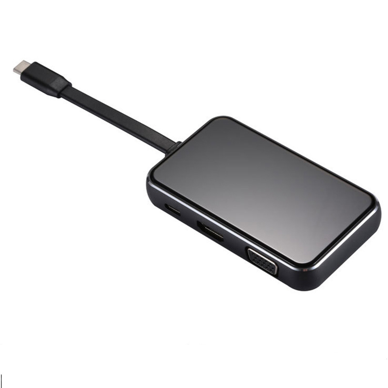 Type-C TO HDMI 6 in 1 Adapter HDM+LAN+SD+USB3.0*2+Type-c