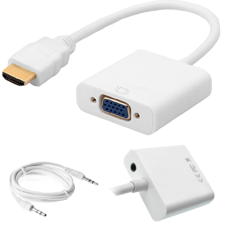 HDMI TO VGA hdmi转vga 带音频供电 hdmi转vga转接线 hdmi转换器